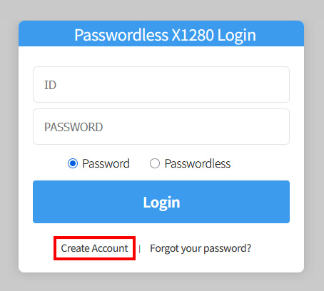 Create Account Link