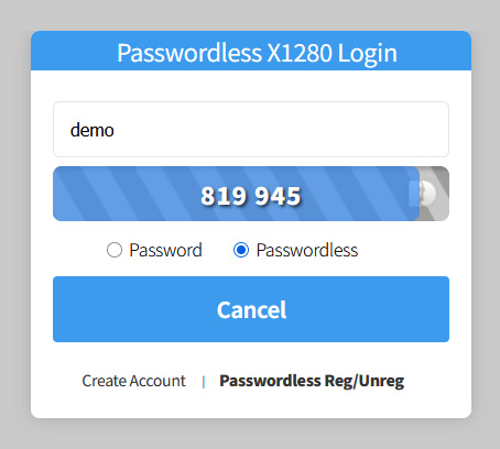 Passwordless Login Desktop